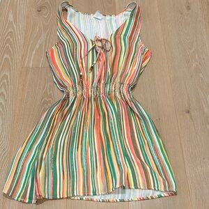 Becca Size Small Colorful Striped Dress.